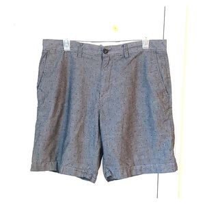 Polka Dotted Flat Front Shorts